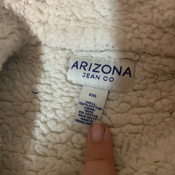 Arizona dark blue corduroy Sherpa lined jacket! - Picture 4 of 4